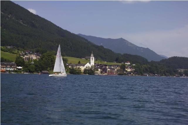 Appartementhaus Huber Abersee Exteriör bild